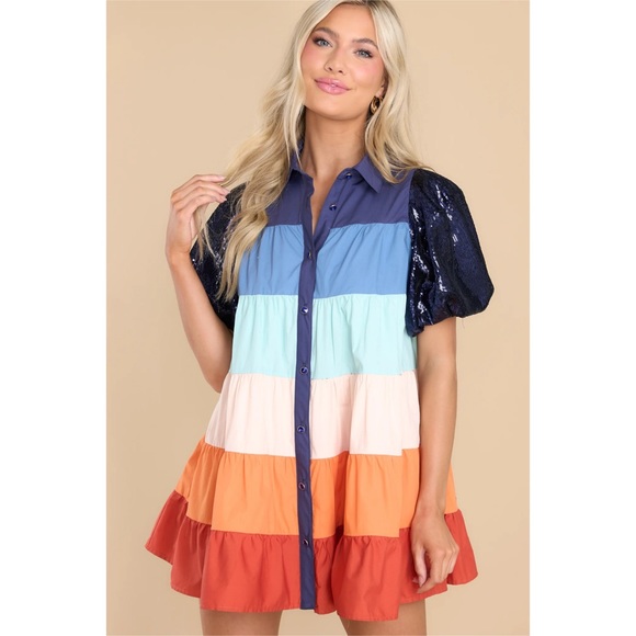 Queen of Sparkles | Stripe Dress. - Picture 13 of 16